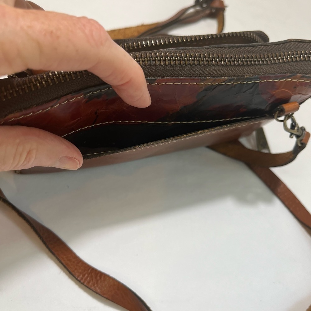 PATRICIA NASH Crossbody Bag Leather Floral Adjustable Strap - Picture 12 of 16